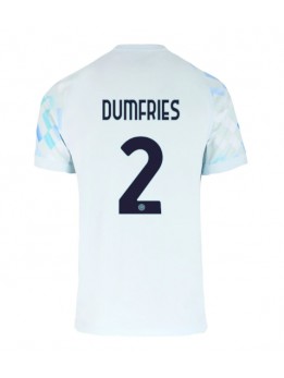 Moški Nogometna dresi replika Inter Milan Denzel Dumfries #2 Gostujoči 2025-26 Kratek rokav Moški Nogometna dresi replika Inter Milan Denzel Dumfries #2 Gostujoči 2025-26 Kratek rokav